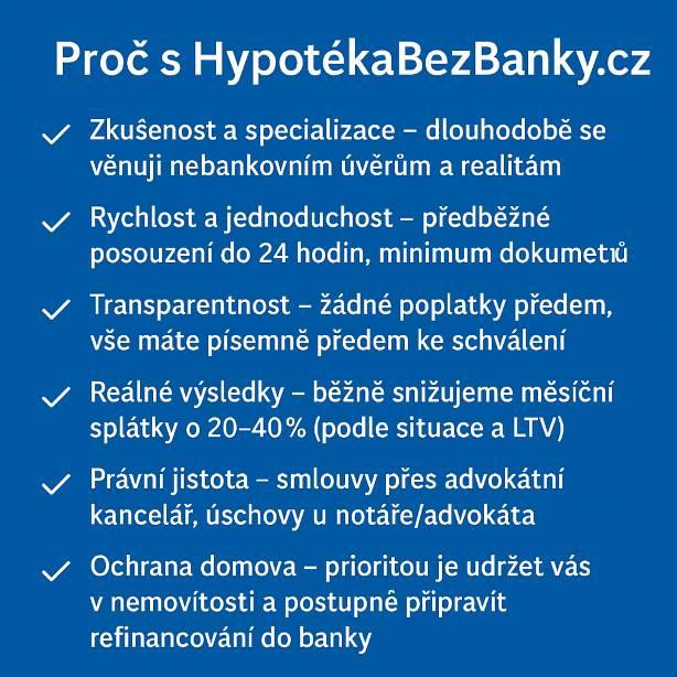 Proč s HypotékaBezBanky.cz – přehled hlavních výhod