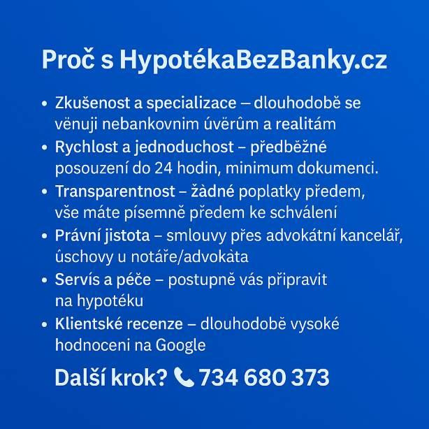 Proč s HypotékaBezBanky.cz – přehled hlavních výhod2