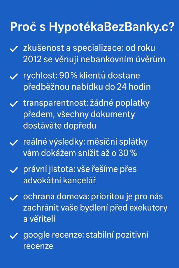 Proč s HypotékaBezBanky.cz – přehled hlavních výhod3